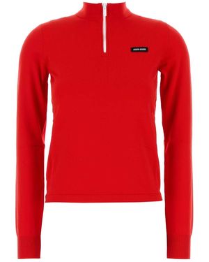 Miu Miu Stretch Nylon T-Shirt - Red