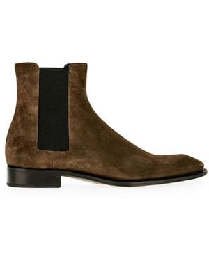 Saint Laurent Shoes Boots - Brown