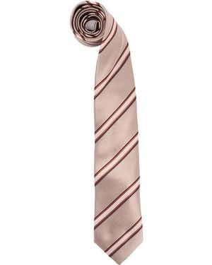 Brunello Cucinelli Textured Stripe Tie - White