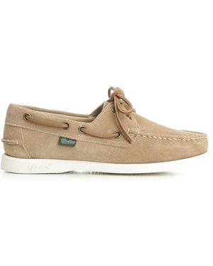 Paraboot Suede Barth Moccasin - White