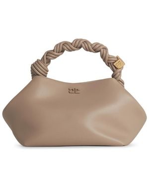 Ganni 'Bou' Recycled Lear Blend Bag - White