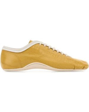 Dries Van Noten Leather Sneakers - Yellow
