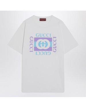 Gucci T-Shirt With Logo Print - White
