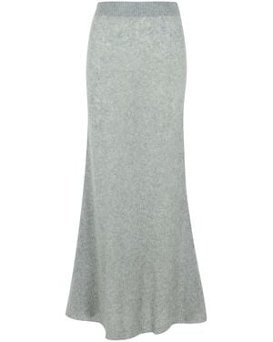 Lisa Yang 'Kelsy' Long Skirt - Gray