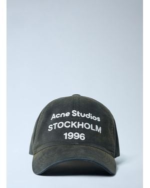 Acne Studios Logo Motif Baseball Cap - Blue