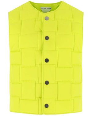 Bottega Veneta Acid Nylon Padded Vest - Yellow