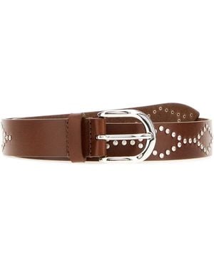 Isabel Marant Leather Liliana Belt - Brown