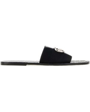 Gucci Fabric Riviera Slippers - Black