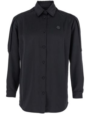 Moncler Regular Solid Shirt - Blue