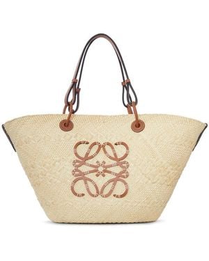 Loewe X Paula's Ibiza Anagram Basket Medium Bag - Natural