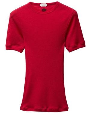 Versace Wool Crewneck Sweater - Red