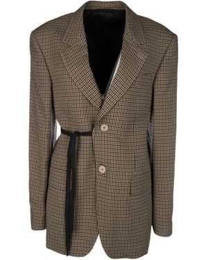 Balenciaga Clothing Blazers & Gilets - Brown