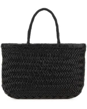 Dragon Diffusion Mini Flat Gora Basket Bag - Black