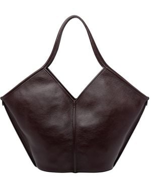 Hereu Calella Distressed Tote Bag - Purple