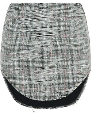 DIESEL 'Ada' Cotton Miniskirt - Gray