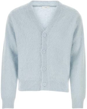 1989 STUDIO Pastel Mohair Blend Cardigan - Blue