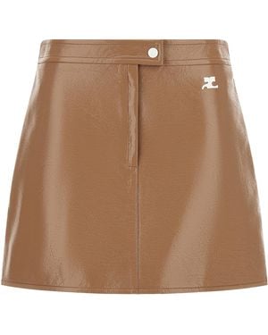 Courreges 'Reedition' Skirt - Brown