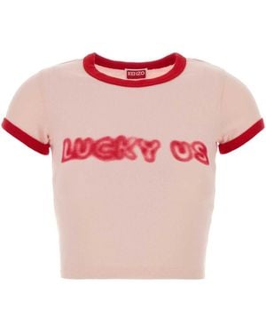 KENZO Cotton T-Shirt - Pink