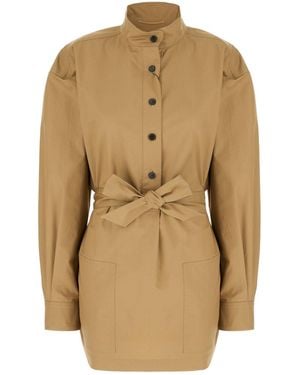 Saint Laurent Clothing Coats - Natural