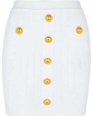 Balmain Short Skirts - White