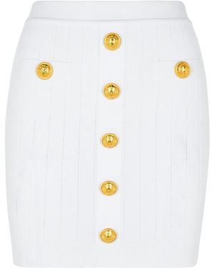 Balmain Short Skirts - White