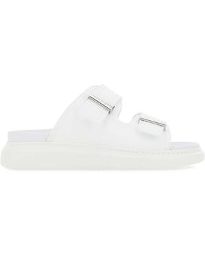 McQueen Rubber Slippers - White