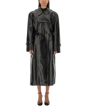 Sportmax Short Leather Jacket - Black