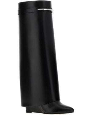 Givenchy Leather Shark Boots - Black