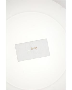 Dior Dior Dior Daisy Earrings - White