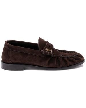 Saint Laurent 'Le Loafer' Slippers - White