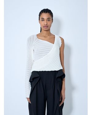 Issey Miyake Stream Knit Top - White