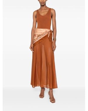 Zimmermann Aster Maxi Dress - Brown