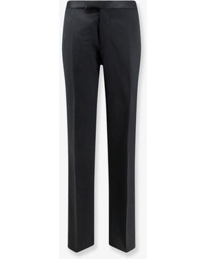 Tagliatore Tuxedo Virgin Wool Pants - Blue
