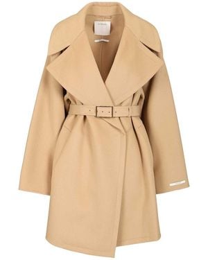 Sportmax Spxpagine Coat - Natural