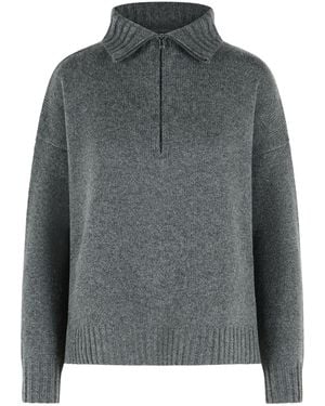 Max Mara 'Crasso' High Neck Sweater - Gray