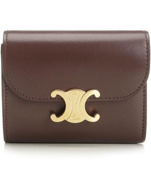 Celine Small "Triomphe" Wallet - Brown