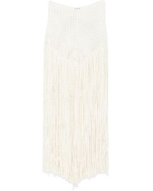 Alaïa Alaã¯A Neutrals Pants - White