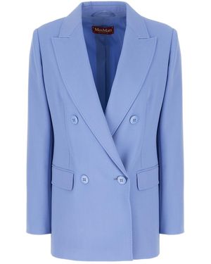 Max Mara Clothing Blazers & Gilets - Blue