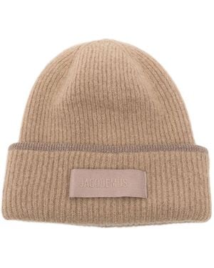 Jacquemus Le Bonnet Gros Grain - Natural