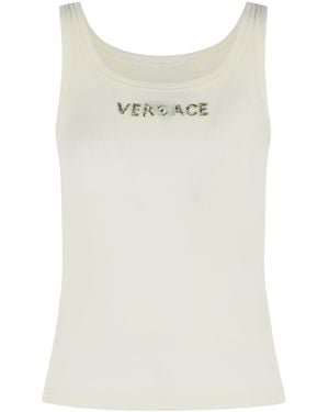 Versace Virgin Wool Tank Top - White