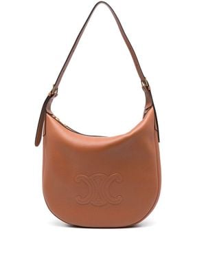 Celine Heloise Medium Leather Shoulder Bag - Brown
