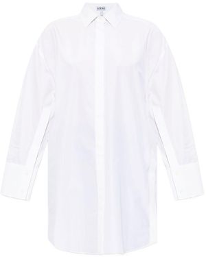 Loewe Dress With Logo - White