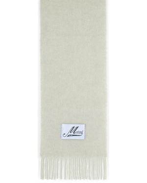 Marni Light Alpaca Blend Scarf - White