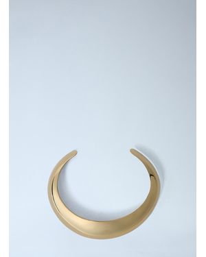 Saint Laurent Polished Metal Cuff Bracelet - Blue