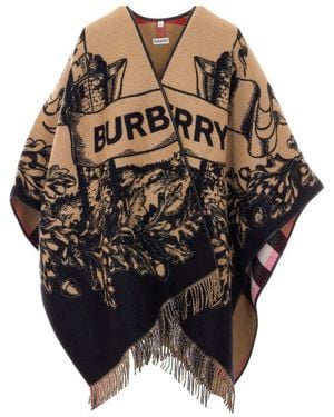 Burberry Gallant Knight Cape - Black