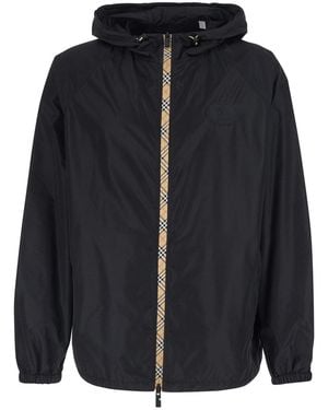 Burberry Jacket Clapton Polyamide Coat - Black