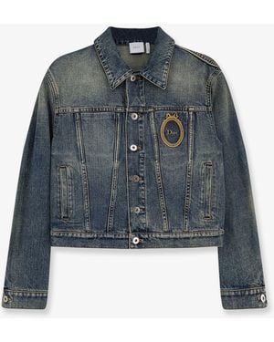 Dior Dior Dior Medallion Denim Jacket - Blue