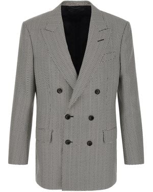 Tom Ford Jacquard Blazer - Gray