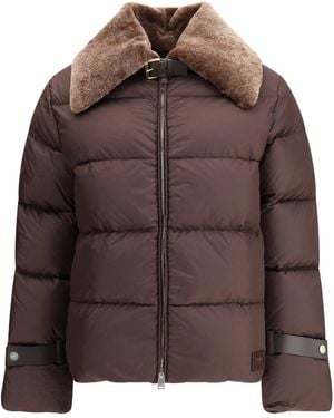 Fendi Down Jacket - Brown
