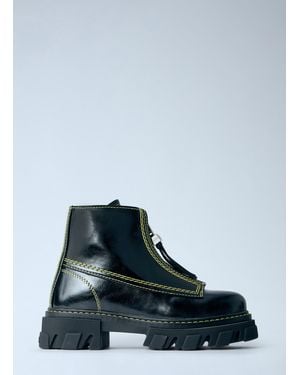 Ganni Cleated Boots - Blue